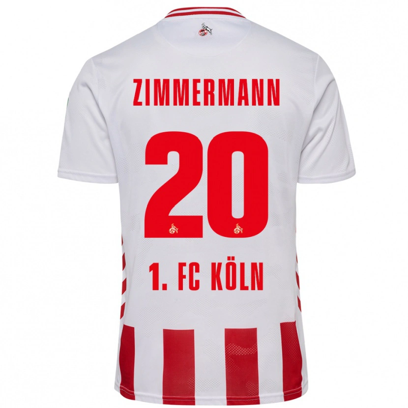 Danxen Herren Nick Zimmermann #20 Weiß Rot Heimtrikot Trikot 2025/26 T-Shirt Schweiz