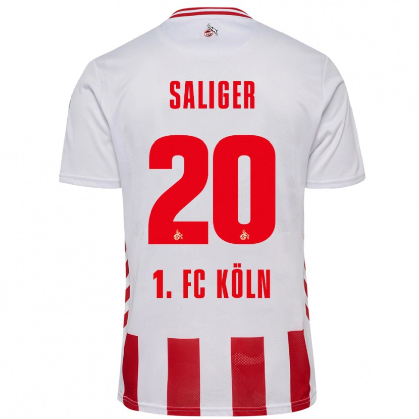 Danxen Herren Jonas Saliger #20 Weiß Rot Heimtrikot Trikot 2025/26 T-Shirt Schweiz