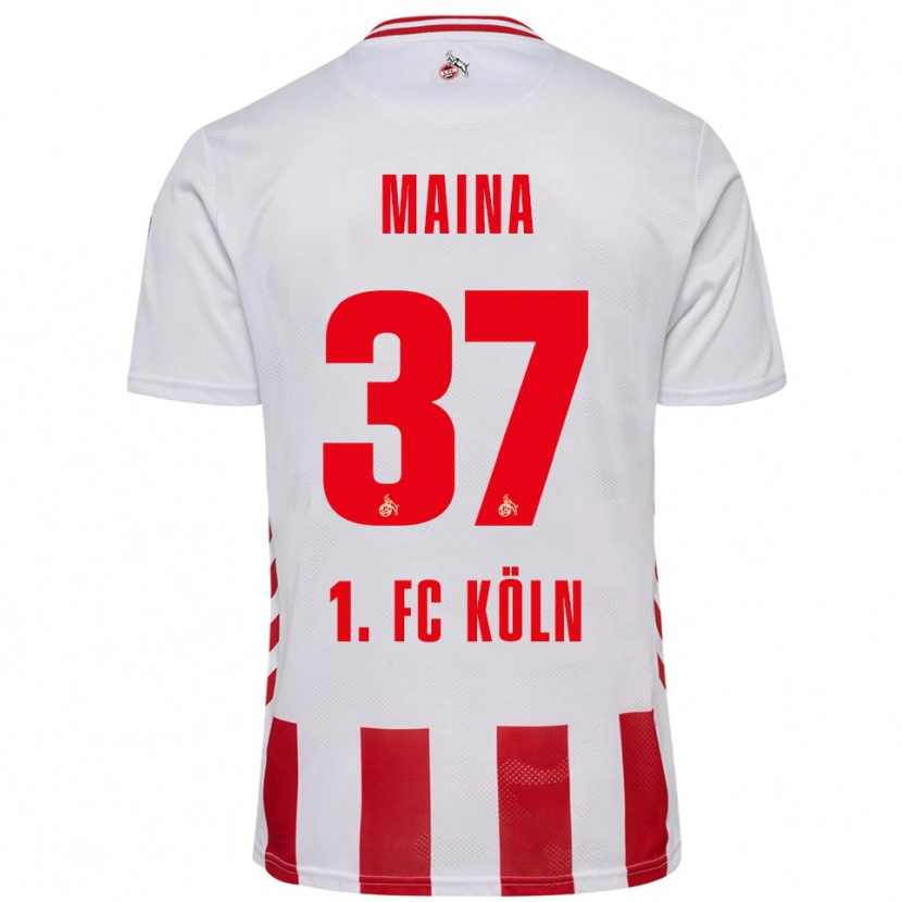 Danxen Herren Linton Maina #37 Weiß Rot Heimtrikot Trikot 2025/26 T-Shirt Schweiz