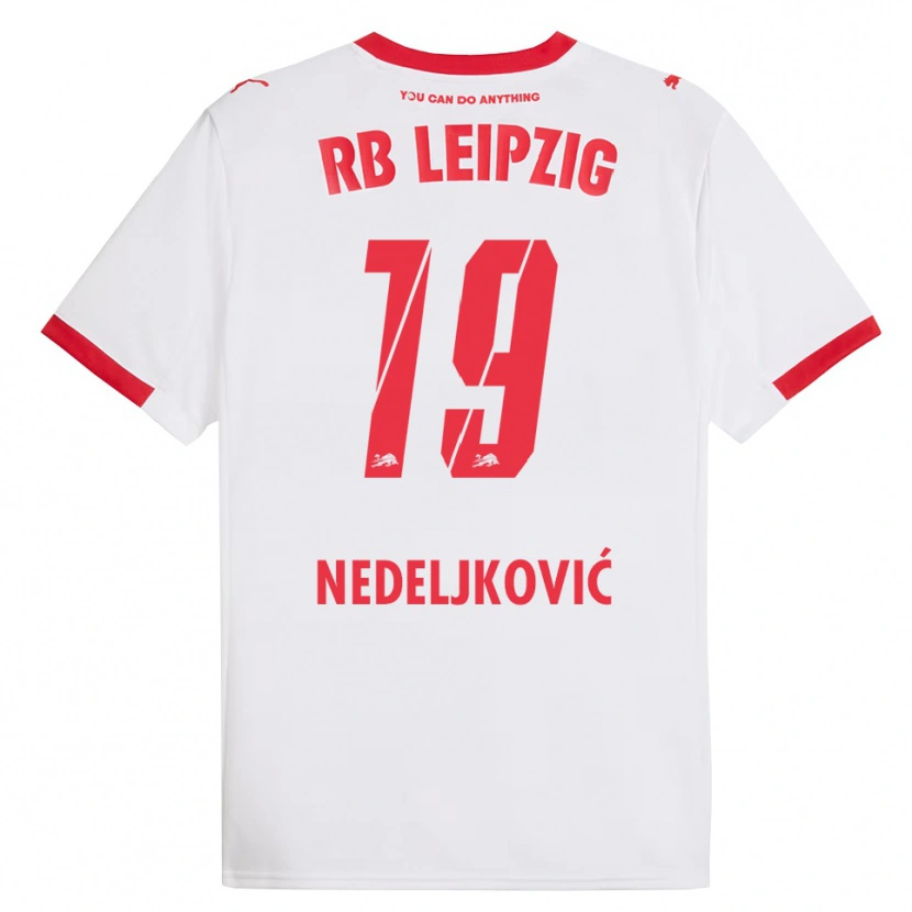 Danxen Herren Kosta Nedeljkovic #19 Weiß Rot Heimtrikot Trikot 2025/26 T-Shirt Schweiz