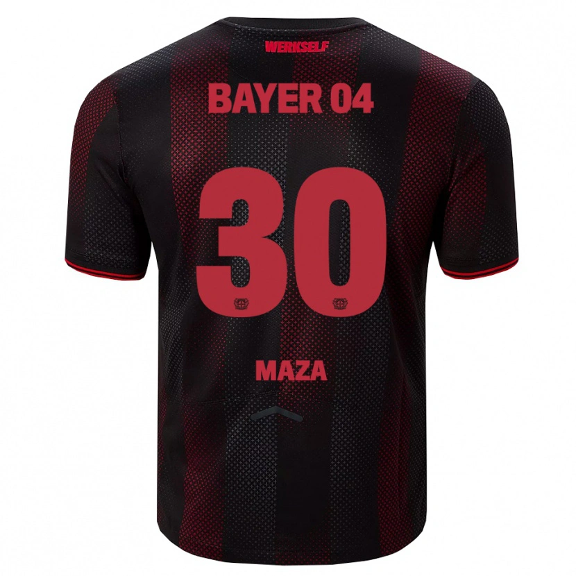 Danxen Herren Ibrahim Maza #30 Schwarz Rot Heimtrikot Trikot 2025/26 T-Shirt Schweiz