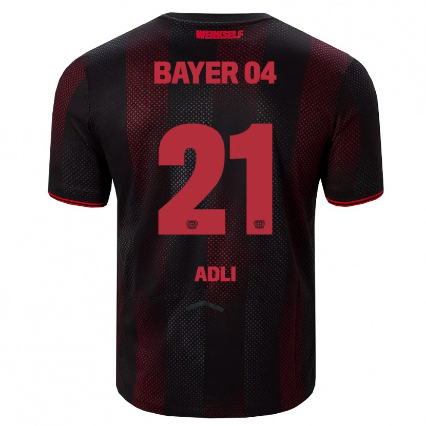 Danxen Herren Amine Adli #21 Schwarz Rot Heimtrikot Trikot 2025/26 T-Shirt Schweiz