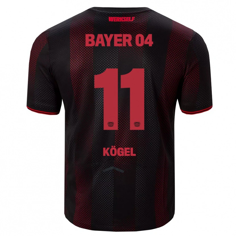 Danxen Herren Kristin Kögel #11 Schwarz Rot Heimtrikot Trikot 2025/26 T-Shirt Schweiz