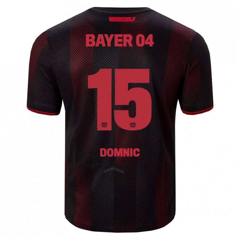 Danxen Herren Nebe-Sirak Domnic #15 Schwarz Rot Heimtrikot Trikot 2025/26 T-Shirt Schweiz