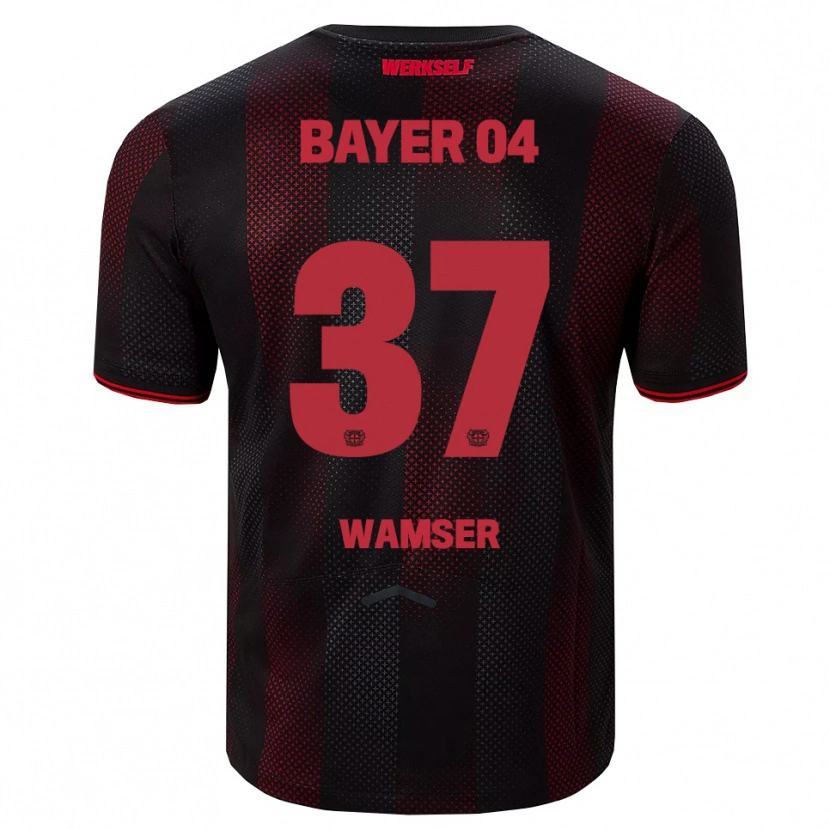 Danxen Herren Carlotta Wamser #37 Schwarz Rot Heimtrikot Trikot 2025/26 T-Shirt Schweiz