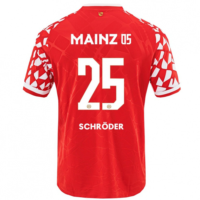 Danxen Herren Maxim Schröder #25 Rot Weiß Heimtrikot Trikot 2025/26 T-Shirt Schweiz