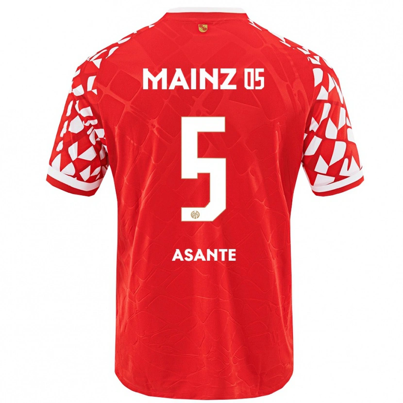 Danxen Herren Marvin Asante #5 Rot Weiß Heimtrikot Trikot 2025/26 T-Shirt Schweiz