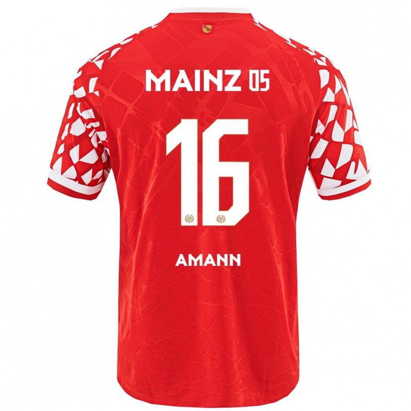 Danxen Herren Jason Amann #16 Rot Weiß Heimtrikot Trikot 2025/26 T-Shirt Schweiz