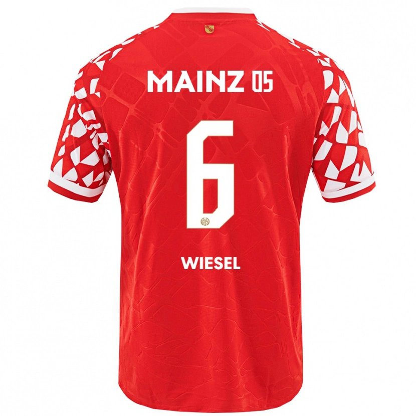 Danxen Herren Maggie Wiesel #6 Rot Weiß Heimtrikot Trikot 2025/26 T-Shirt Schweiz