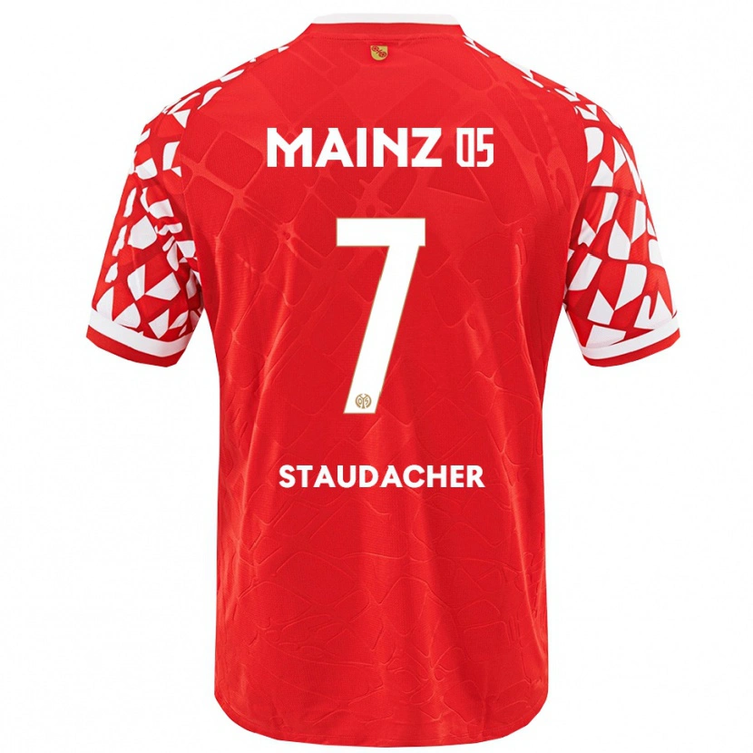 Danxen Herren Leon Staudacher #7 Rot Weiß Heimtrikot Trikot 2025/26 T-Shirt Schweiz