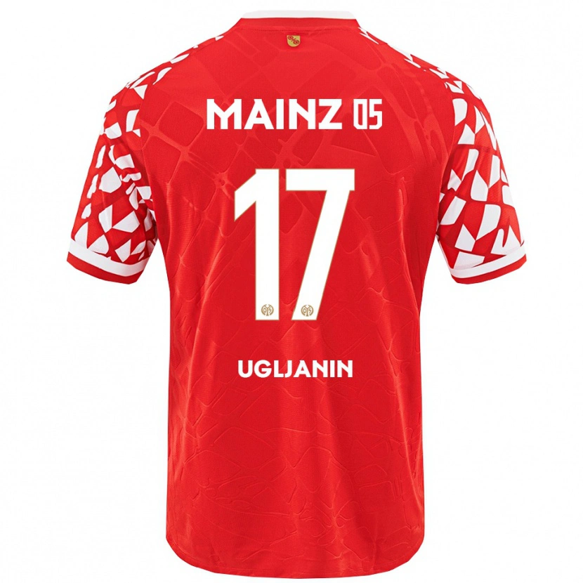 Danxen Herren Jusuf Ugljanin #17 Rot Weiß Heimtrikot Trikot 2025/26 T-Shirt Schweiz