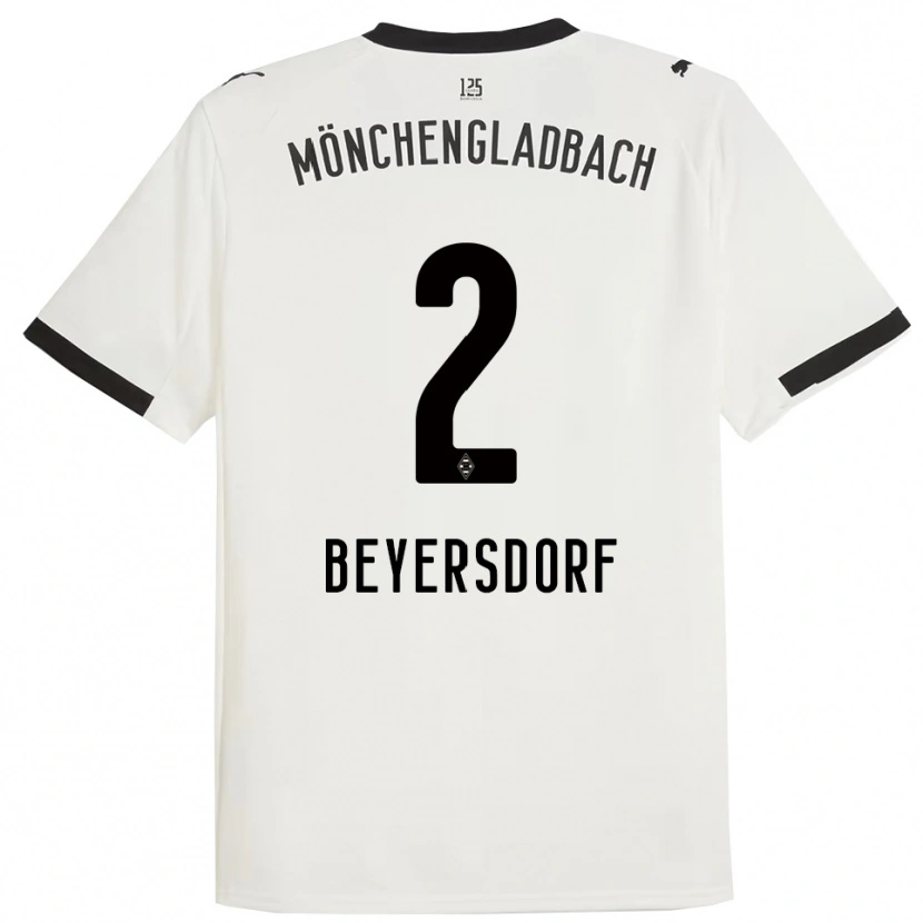 Danxen Herren Chris Beyersdorf #2 Weiß Schwarz Heimtrikot Trikot 2025/26 T-Shirt Schweiz