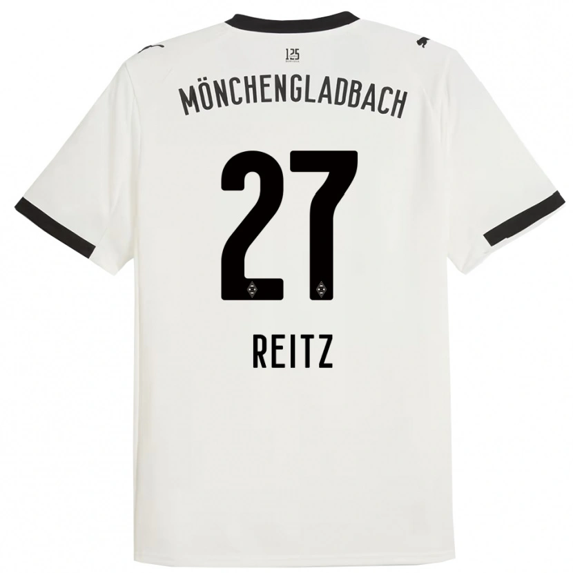 Danxen Herren Rocco Reitz #27 Weiß Schwarz Heimtrikot Trikot 2025/26 T-Shirt Schweiz