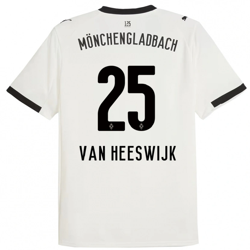Danxen Herren Amber Van Heeswijk #25 Weiß Schwarz Heimtrikot Trikot 2025/26 T-Shirt Schweiz