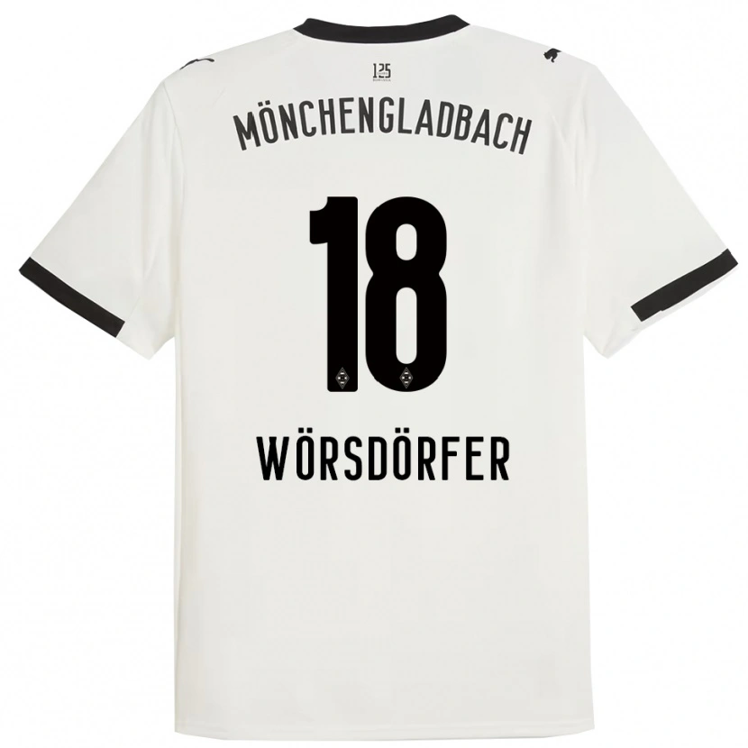 Danxen Herren Len Wörsdörfer #18 Weiß Schwarz Heimtrikot Trikot 2025/26 T-Shirt Schweiz