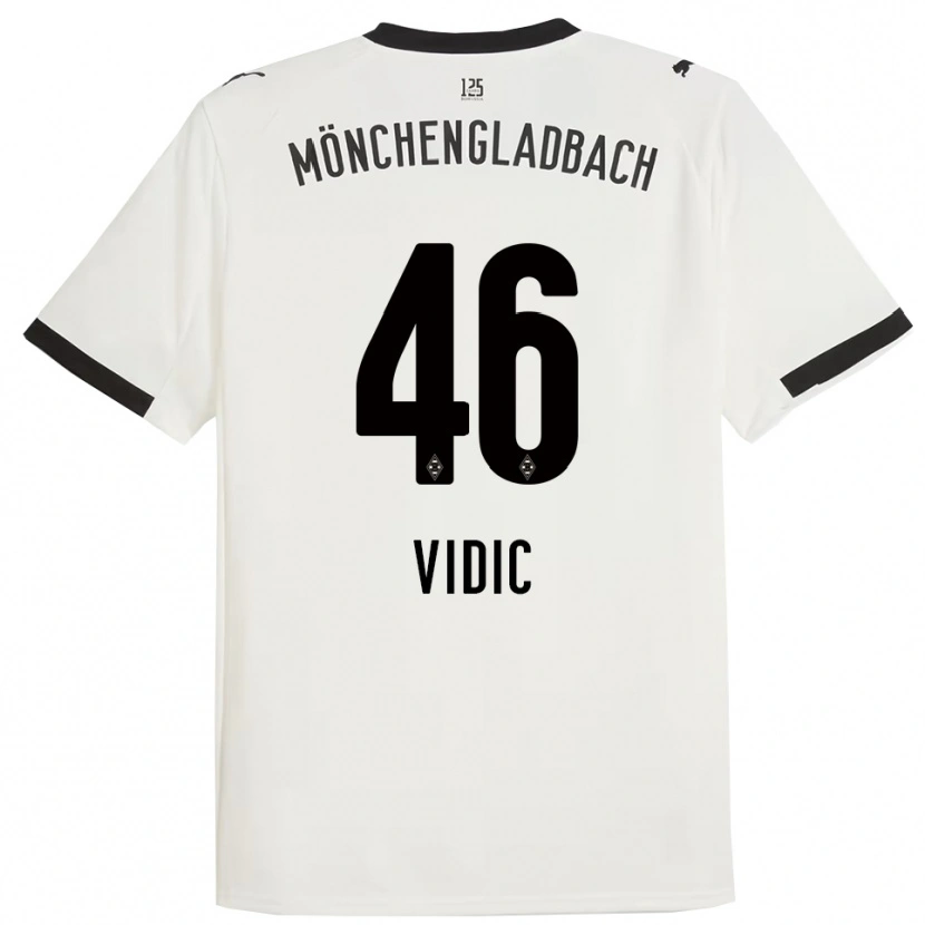 Danxen Herren Nico Vidic #46 Weiß Schwarz Heimtrikot Trikot 2025/26 T-Shirt Schweiz