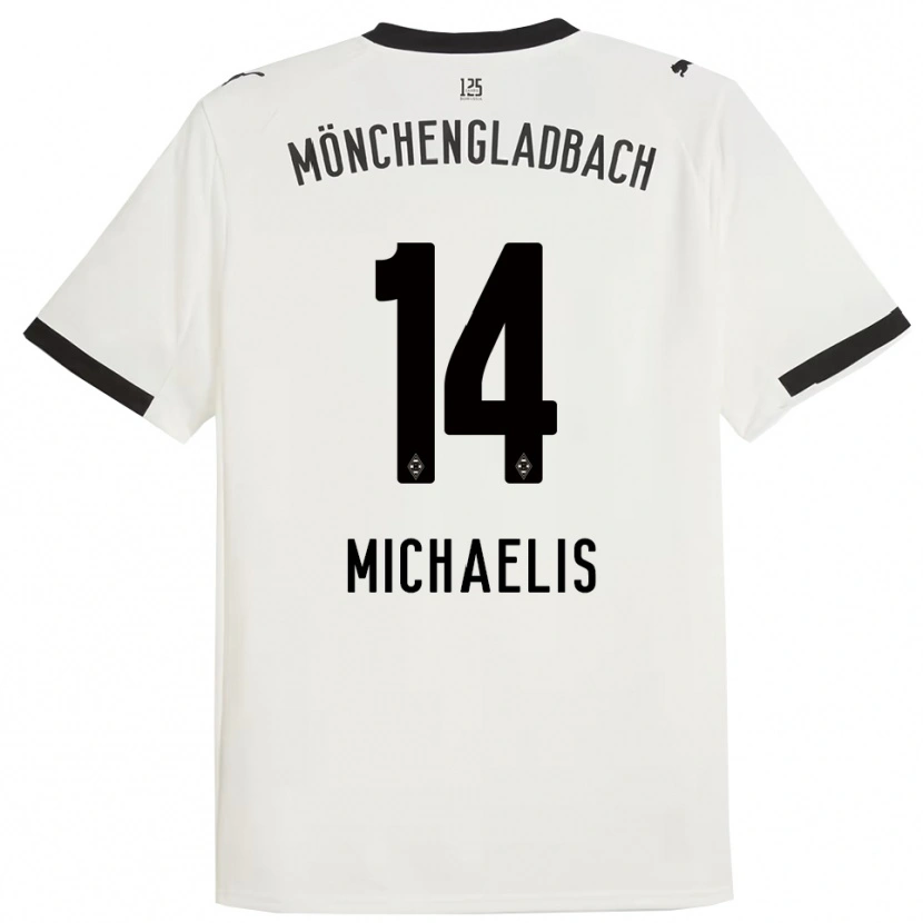 Danxen Herren Yannick Michaelis #14 Weiß Schwarz Heimtrikot Trikot 2025/26 T-Shirt Schweiz