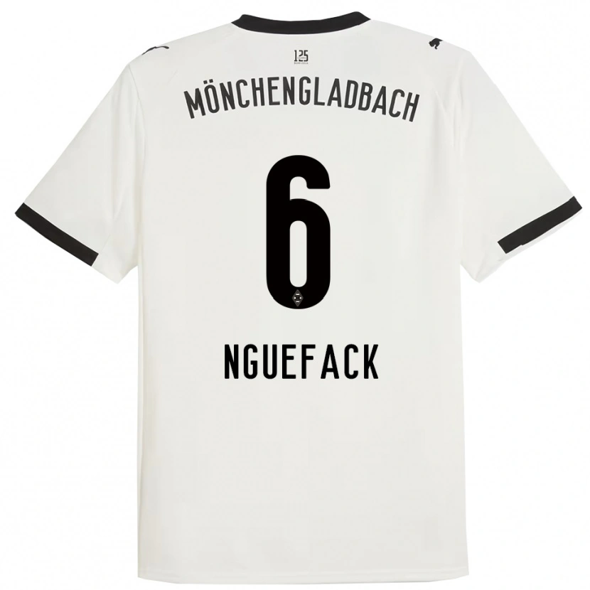 Danxen Herren Mathieu Nguefack #6 Weiß Schwarz Heimtrikot Trikot 2025/26 T-Shirt Schweiz