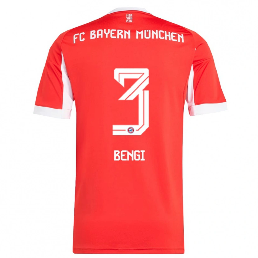 Danxen Herren Kaan Bengi #3 Rot Weiß Heimtrikot Trikot 2025/26 T-Shirt Schweiz
