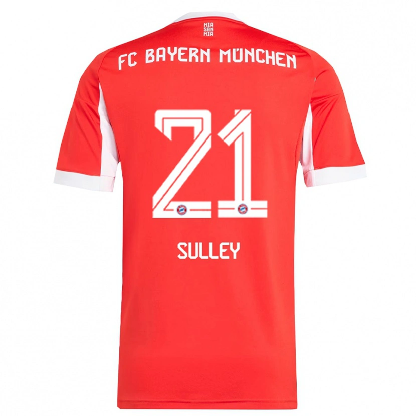 Danxen Herren Williams Baffour Sulley #21 Rot Weiß Heimtrikot Trikot 2025/26 T-Shirt Schweiz