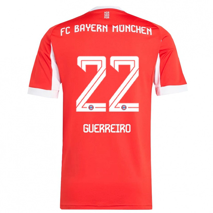 Danxen Herren Raphaël Guerreiro #22 Rot Weiß Heimtrikot Trikot 2025/26 T-Shirt Schweiz