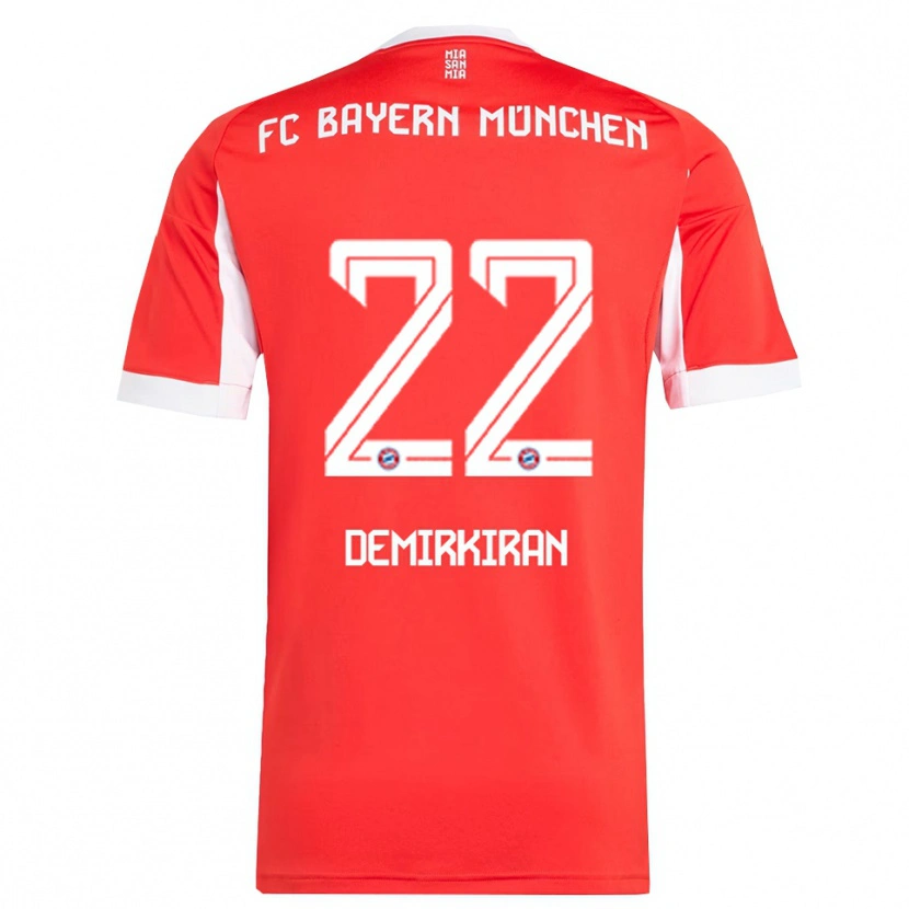 Danxen Herren Ediz Demirkiran #22 Rot Weiß Heimtrikot Trikot 2025/26 T-Shirt Schweiz