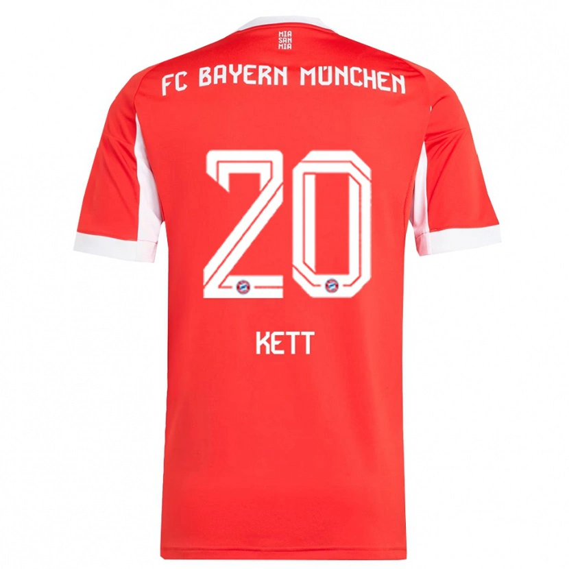 Danxen Herren Franziska Kett #20 Rot Weiß Heimtrikot Trikot 2025/26 T-Shirt Schweiz