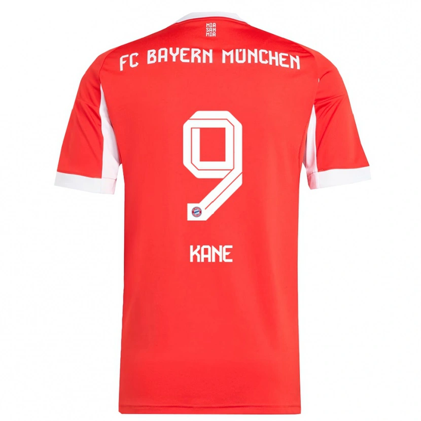Danxen Herren Harry Kane #9 Rot Weiß Heimtrikot Trikot 2025/26 T-Shirt Schweiz