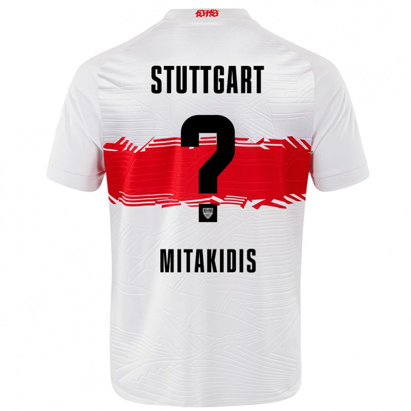 Danxen Herren Dimitrios Mitakidis #0 Weiß Rot Heimtrikot Trikot 2025/26 T-Shirt Schweiz