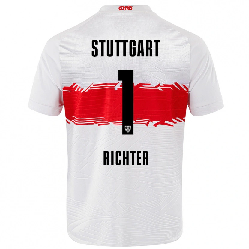 Danxen Herren Nils Richter #1 Weiß Rot Heimtrikot Trikot 2025/26 T-Shirt Schweiz