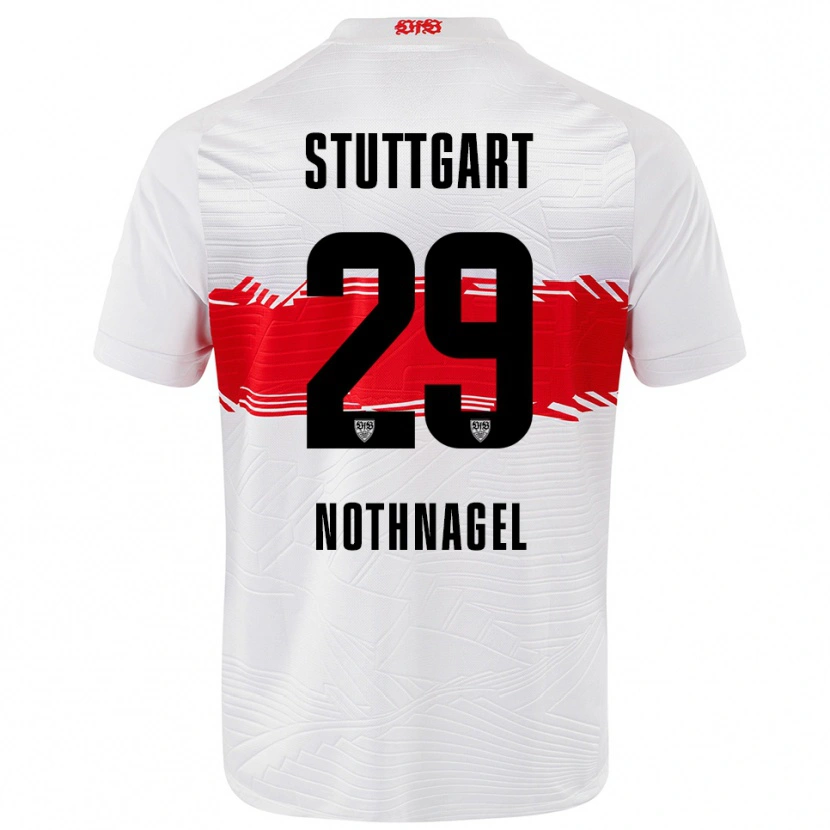 Danxen Herren Dominik Nothnagel #29 Weiß Rot Heimtrikot Trikot 2025/26 T-Shirt Schweiz