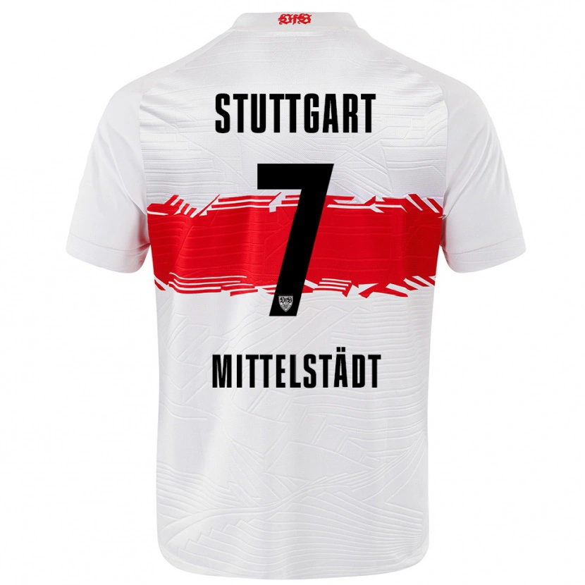 Danxen Herren Maximilian Mittelstädt #7 Weiß Rot Heimtrikot Trikot 2025/26 T-Shirt Schweiz