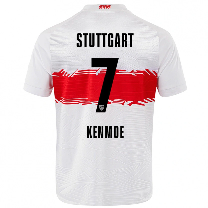Danxen Herren Brayann Kenmoe #7 Weiß Rot Heimtrikot Trikot 2025/26 T-Shirt Schweiz