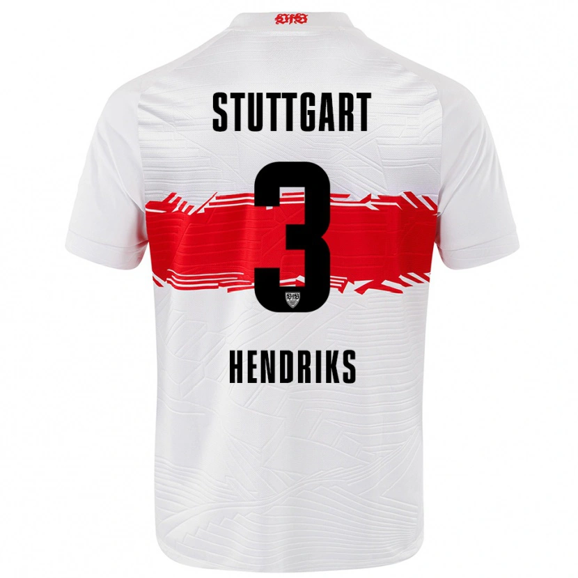 Danxen Herren Ramon Hendriks #3 Weiß Rot Heimtrikot Trikot 2025/26 T-Shirt Schweiz