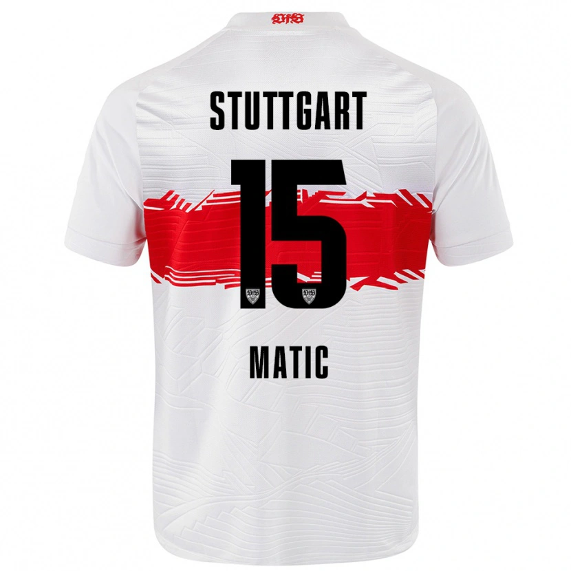 Danxen Herren Nikolas Matic #15 Weiß Rot Heimtrikot Trikot 2025/26 T-Shirt Schweiz