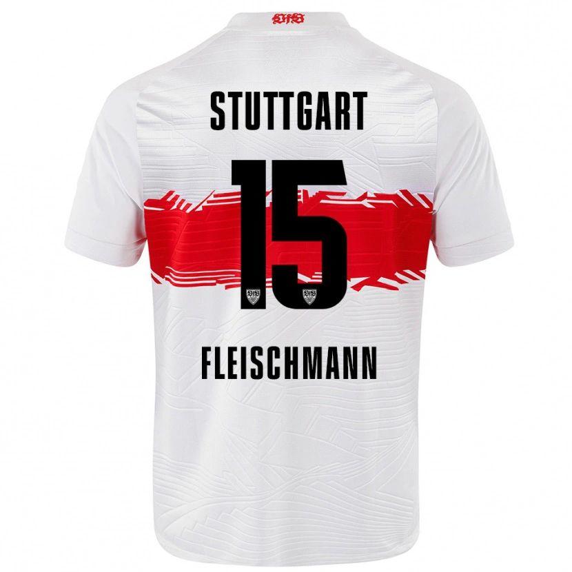 Danxen Herren Svea Fleischmann #15 Weiß Rot Heimtrikot Trikot 2025/26 T-Shirt Schweiz