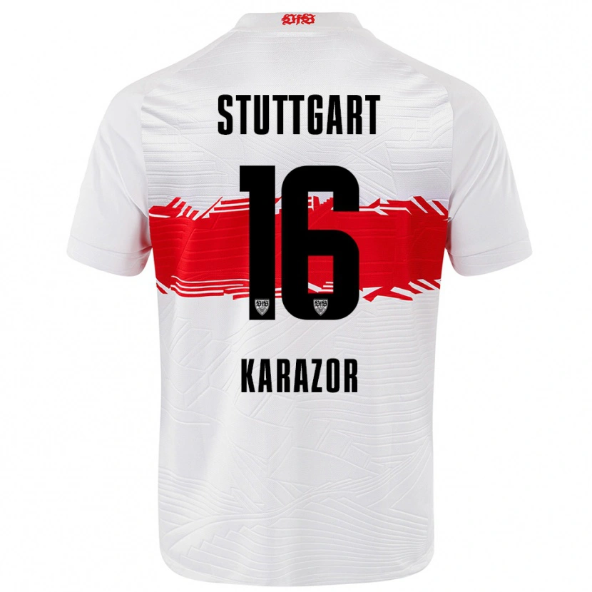Danxen Herren Atakan Karazor #16 Weiß Rot Heimtrikot Trikot 2025/26 T-Shirt Schweiz