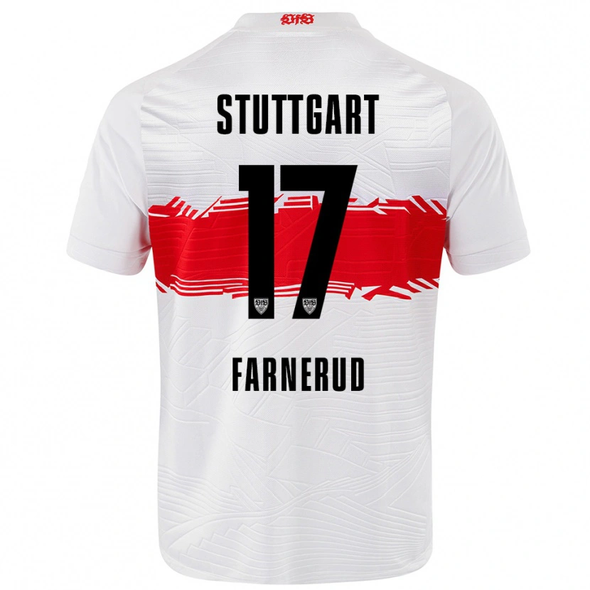 Danxen Herren Colin Farnerud #17 Weiß Rot Heimtrikot Trikot 2025/26 T-Shirt Schweiz