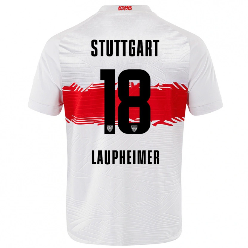 Danxen Herren Lukas Laupheimer #18 Weiß Rot Heimtrikot Trikot 2025/26 T-Shirt Schweiz