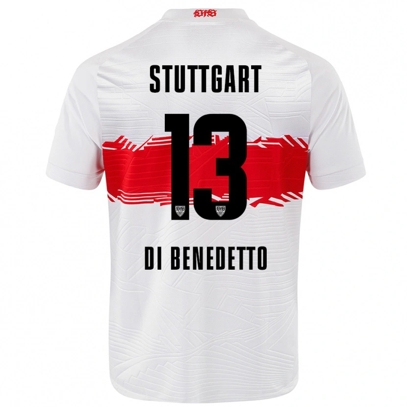 Danxen Herren Massimo Di Benedetto #13 Weiß Rot Heimtrikot Trikot 2025/26 T-Shirt Schweiz