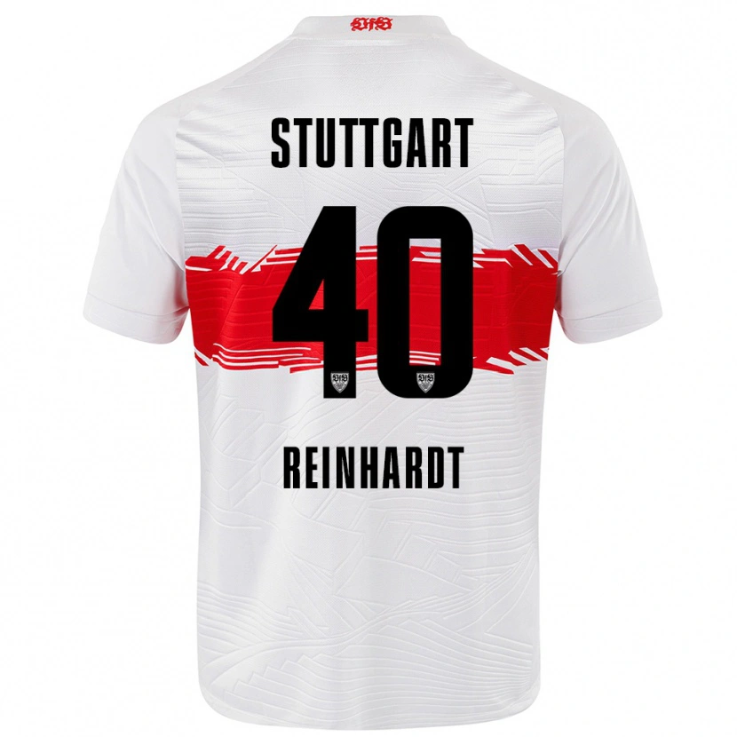 Danxen Herren Peter Reinhardt #40 Weiß Rot Heimtrikot Trikot 2025/26 T-Shirt Schweiz