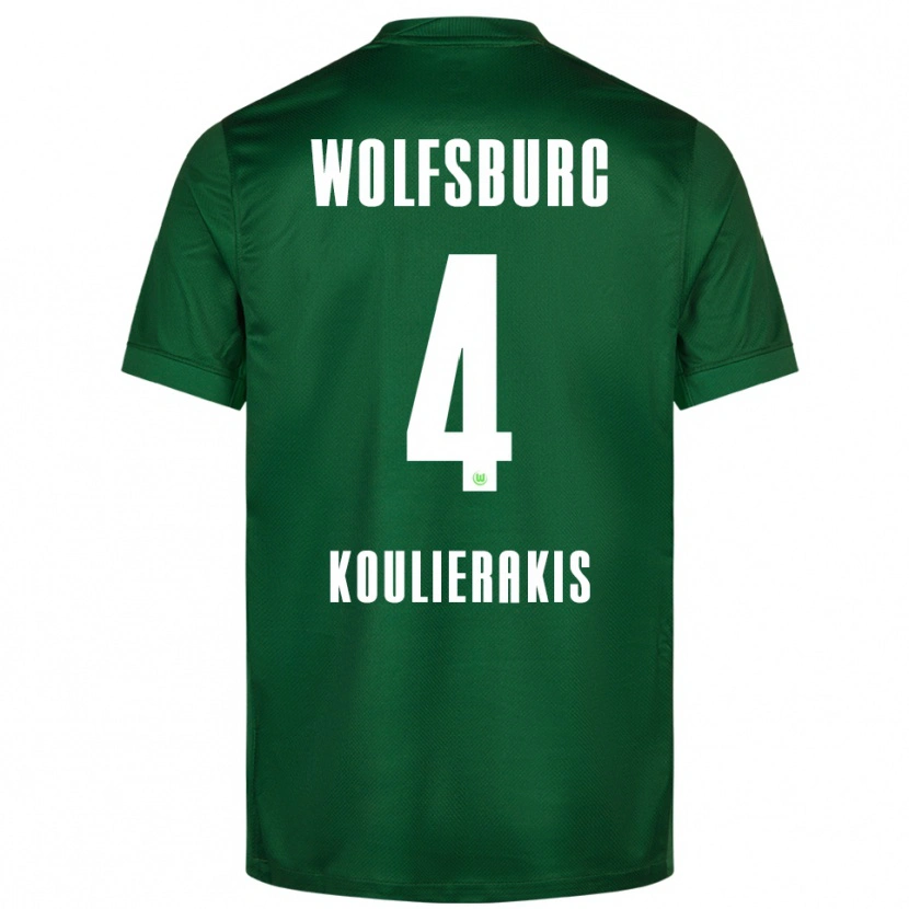 Danxen Herren Konstantinos Koulierakis #4 Grün Weiß Heimtrikot Trikot 2025/26 T-Shirt Schweiz