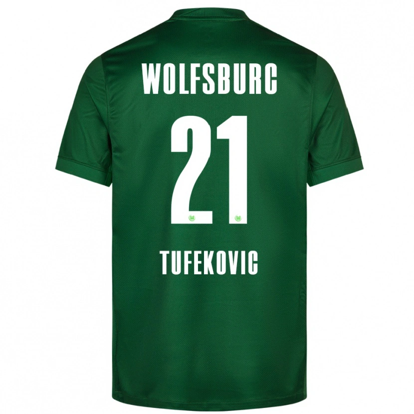 Danxen Herren Martina Tufekovic #21 Grün Weiß Heimtrikot Trikot 2025/26 T-Shirt Schweiz
