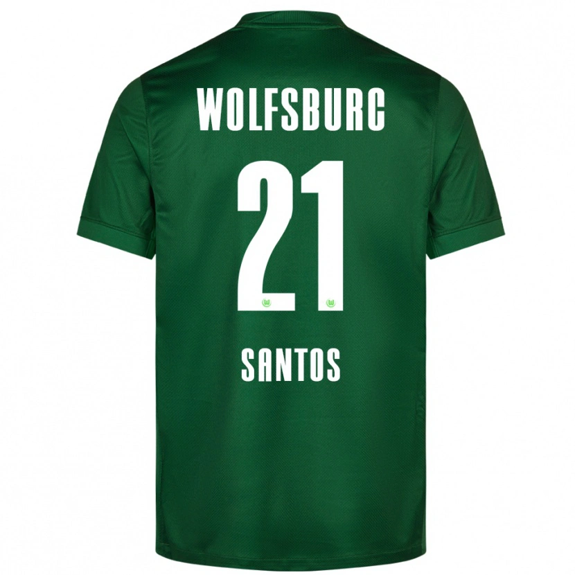 Danxen Herren Leonardo Santos #21 Grün Weiß Heimtrikot Trikot 2025/26 T-Shirt Schweiz
