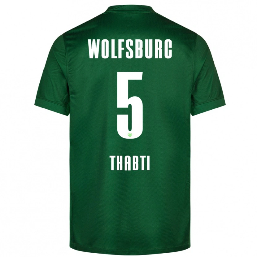 Danxen Herren Mohamed Thabti #5 Grün Weiß Heimtrikot Trikot 2025/26 T-Shirt Schweiz