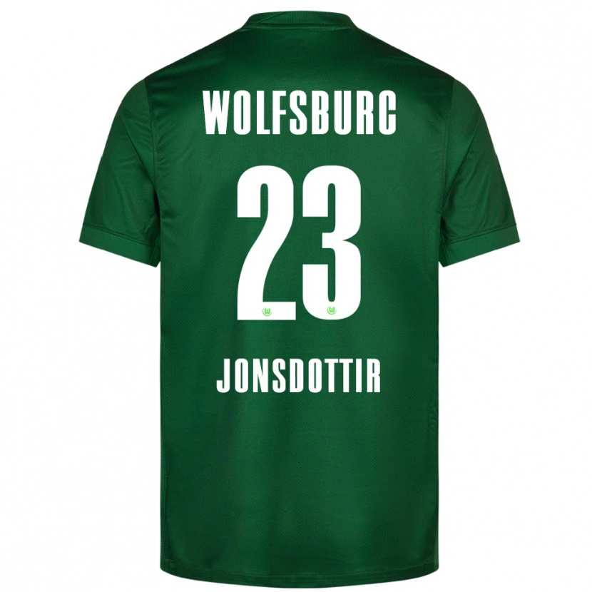 Danxen Herren Sveindís Jane Jónsdóttir #23 Grün Weiß Heimtrikot Trikot 2025/26 T-Shirt Schweiz
