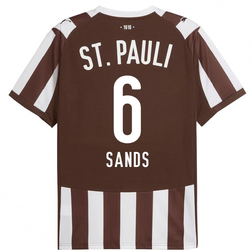 Danxen Herren James Sands #6 Kaffee Weiß Heimtrikot Trikot 2025/26 T-Shirt Schweiz