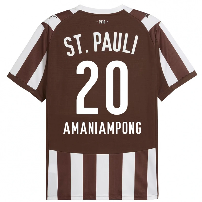 Danxen Herren Marces Amaniampong #20 Kaffee Weiß Heimtrikot Trikot 2025/26 T-Shirt Schweiz