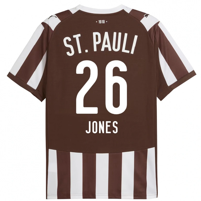 Danxen Herren Ricky-Jade Jones #26 Kaffee Weiß Heimtrikot Trikot 2025/26 T-Shirt Schweiz