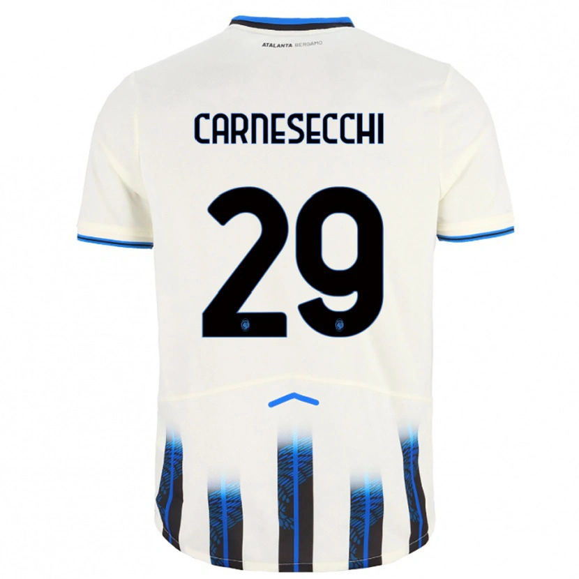 Danxen Herren Marco Carnesecchi #29 Weiß Blau Auswärtstrikot Trikot 2025/26 T-Shirt Schweiz